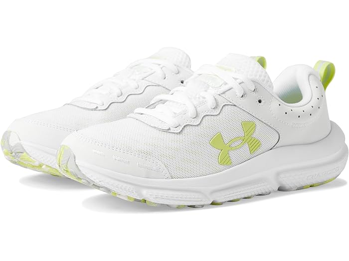 取寄 アンダーアーマー レディース チャージド アサート 10 Under Armour women Under Armour Charged Assert 10 White/White/Sonic Yellow