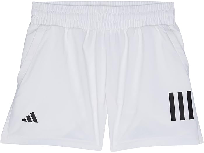 () AfB_X LbY LbY Nu ejX 3XgCv V[c (g LbY/rbO LbY) adidas Kids kids adidas Kids Club Tennis 3-Stripes Shorts (Little Kids/Big Kids) White