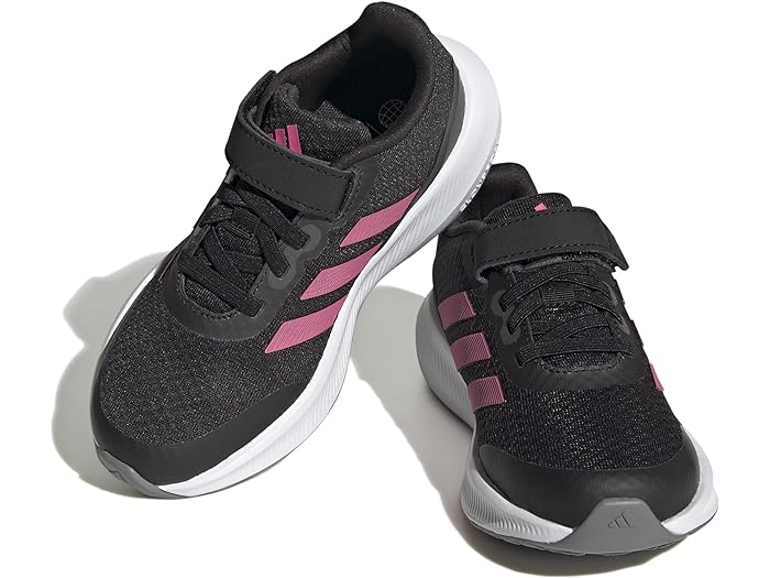 (取寄) アディダス キッズ ガールズ ラン ファルコン 3.0 エラスティック (リトル キッド/ビッグ キッド) adidas Kids girls adidas Kids Run Falcon 3.0 Elastic (Little Kid/Big Kid) Black/Pulse Magenta/Grey