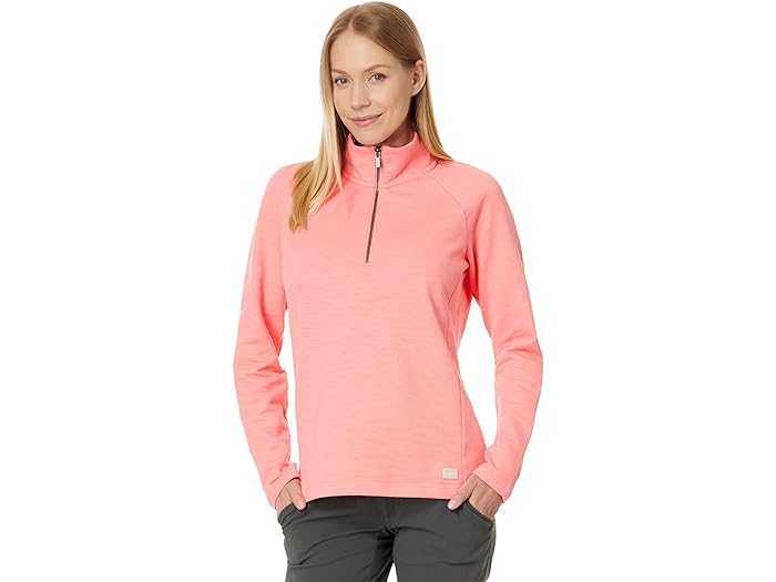 () GGr[ fB[X s[NX ACh 1/4 Wbv L.L.Bean women L.L.Bean Peaks Island 1/4 Zip Sunrise Pink