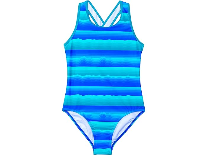 () GGr[ K[Y EH[^[X|[c XC s[X (rbO LbY) L.L.Bean girls L.L.Bean Watersports Swim One-Piece (Big Kids) Teal Blue Scenic