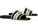 楽天ジェットラグ楽天市場店（取寄） トリーバーチ レディース ダブル T スライド Tory Burch women Tory Burch Double T Slides Nero/Light Alabaster