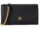 () g[o[` fB[X r\ yuh `FC EHbg Tory Burch women Tory Burch Robinson Pebbled Chain Wallet Black