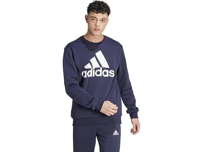 アディダス (取寄) アディダス メンズ エッセンシャル フリース ビッグ ロゴ スウェットシャツ adidas men adidas Essentials Fleece Big Logo Sweatshirt Ink