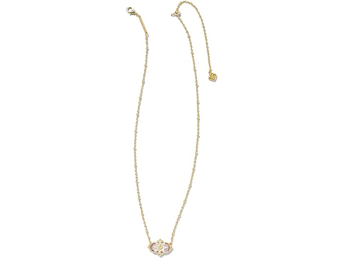 () PhXRbg fB[X CCU t[ y^ t[h V[g y_g lbNX Kendra Scott women Kendra Scott Elisa Flower Petal Framed Short Pendant Necklace Gold Pastel Mix