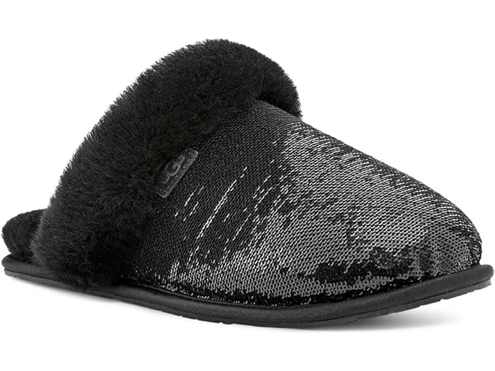 (取寄) アグ レディース スカフェット リ ミラー ボール UGG women UGG Scuffette II Mirror Ball Black