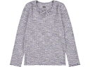 (取寄) リーバイス キッズ ガールズ ロング スリーブ スペース ダイ リブ ニット トップ (ビッグ キッズ) Levi's Kids girls Levi's Kids Long Sleeve Space Dye Rib Knit Top (Big Kids) Purple Rose