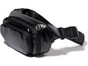 (取寄) バッガリーニ レディース オン ザ ゴー ベルト バッグ ウェスト パック Baggallini women On The Go Belt Bag Waist Pack Black Gloss Ripstop|詳細画像
