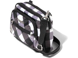 (取寄) バッガリーニ レディース トリプル ジップ バッグ Baggallini women Baggallini Triple Zip Bagg Black White Gingham