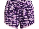 () A_[A[}[ LbY K[Y tC oC vebh V[c (rbO LbY) Under Armour Kids girls Under Armour Kids Fly By Printed Shorts (Big Kids) Provence Purple/Black/Reflective