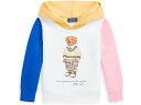 () t[ LbY {[CY | xA[ J[ubNg t[X u[fB (gh[) Polo Ralph Lauren Kids boys Polo Ralph Lauren Kids Polo Bear Color-Blocked Fleece Hoodie (Toddler) White Multi Spring Bear