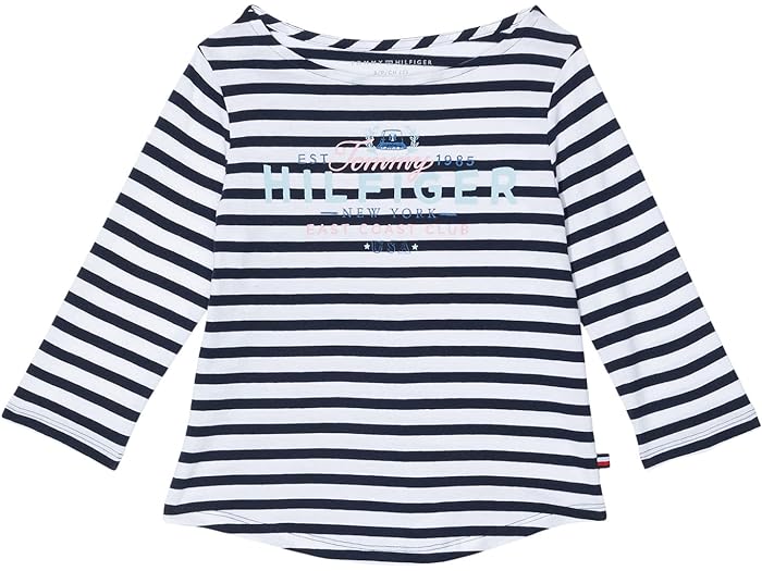 () ȥߡҥե å 륺 ȥߡ ȥ饤 ƥ (ӥå å) Tommy Hilfiger Kids girls Tommy Hilfiger Kids Tommy Stripe Tee (Big Kids) Navy Blazer