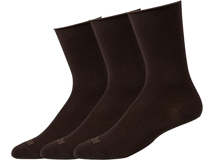 () q[ fB[X W[ \bNX 3-pbN HUE women HUE Jean Socks 3-Pack Espresso