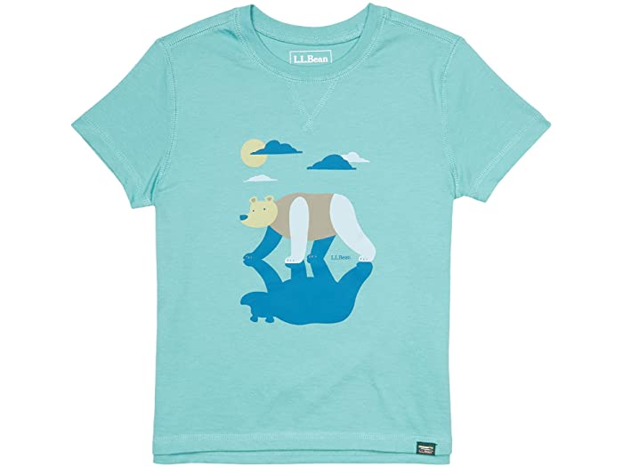 (取寄) エルエルビーン キッズ オーガニック ショート スリーブ ティー (リトル キッズ) L.L.Bean kids Organic Short Sleeve Tee (Little Kids) Ocean Teal Bear