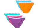 () JoNC A_[EFA fB[X _ S rLj 5-pbN Calvin Klein Underwear women Calvin Klein Underwear Modern Logo Bikini 5-Pack Pool Green/Fuchsia Fedora/Dahlia/Blue Atoll/Vibrant Orange