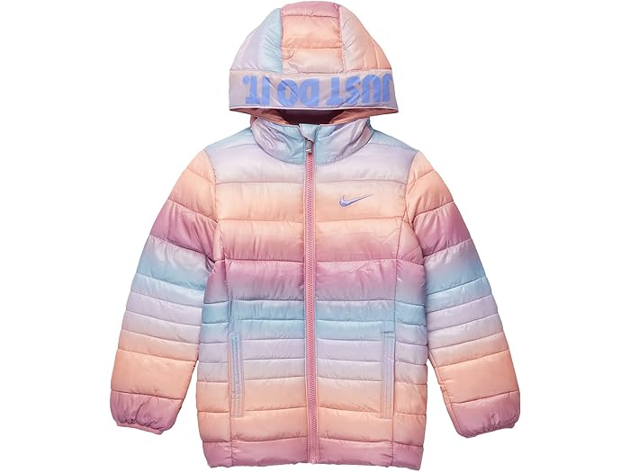 () ʥ å 륺 㥹 ɥ å ץƥå ѥե 㥱å (ȥ å) Nike Kids girls Nike Kids Just Do It Printed Puffer Jacket (Little Kids) Multi Ombre