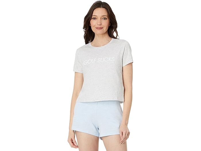 () gBX}V[ fB[X e tHA e TravisMathew women TravisMathew Ten For Ten Heather Light Grey