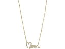 () PCgXy[h fB[X u [ } y_g lbNX Kate Spade New York women Kate Spade New York Love You, Mom Pendant Necklace Clear/Gold