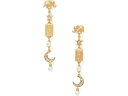 (取寄) ケイトスペード レディース チャーム リニア イヤリングス Kate Spade New York women Kate Spade New York Charm Linear Earrings Clear/Gold