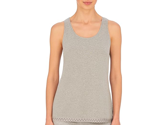 () ig fB[X uX Rbg ^N Natori women Natori Bliss Cotton Tank Light Grey Heather