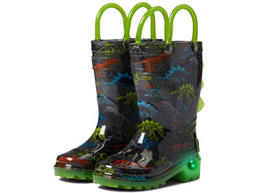 (取寄) ウエスタンチーフ キッズ ボーイズ ライテッド レイン ブーツ (トドラー/リトル キッズ) Western Chief Kids boys Lighted Rain Boots (Toddler/Little Kid) Dino Lighted