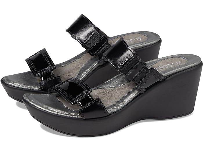 () ʥ ǥ ȥ쥸㡼 Naot women Treasure Black Madras Leather/Black Pa...