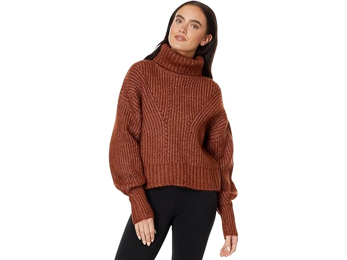 () o[[ fB[X [K Nbvh jbg Varley women Varley Rogan Cropped Knit Smoked Paprika