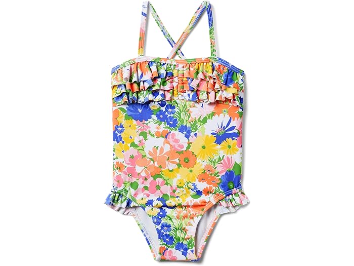 () Wj[ Ah WbN K[Y {[h t[ s[X (gh[/g LbY/rbO LbY) Janie and Jack girls Janie and Jack Bold Floral Onepiece (Toddler/Little Kids/Big Kids) Multicolor