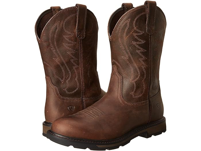 () ꥢå  ɥ֥졼 ץ- Ariat men Groundbreaker Pull-On Brown
