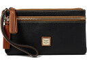 () hD[j[ & o[N fB[X yu _u Wbv Xbg Dooney & Bourke women Dooney & Bourke Pebble Double Zip Wristlet Black