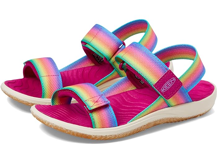 (取寄) キーン キッズ ガールズ エル バックストラップ (リトル キッド/ビッグ キッド) KEEN Kids girls KEEN Kids Elle Backstrap (Little Kid/Big Kid) Rainbow/Festival Fuchsia