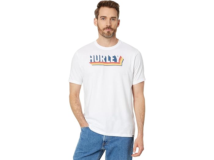 (取寄) ハーレー メンズ シャドー ブラインズ ショート スリーブ ティー Hurley men Hurley Shadow Blinds Short Sleeve Tee White