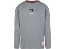 (取寄) ナイキ3ブランドキッズ ボーイズ ファイヤード アップ ロング スリーブ ティー (ビッグ キッズ) Nike 3BRAND Kids boys Nike 3BRAND Kids Fired Up Long Sleeve Tee (Big Kids) Carbon Heather