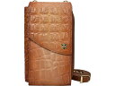 () AkVJ fB[X 1173 NX{fB tH P[X Anuschka women Anuschka 1173 Crossbody Phone Case Croc Embossed Caramel