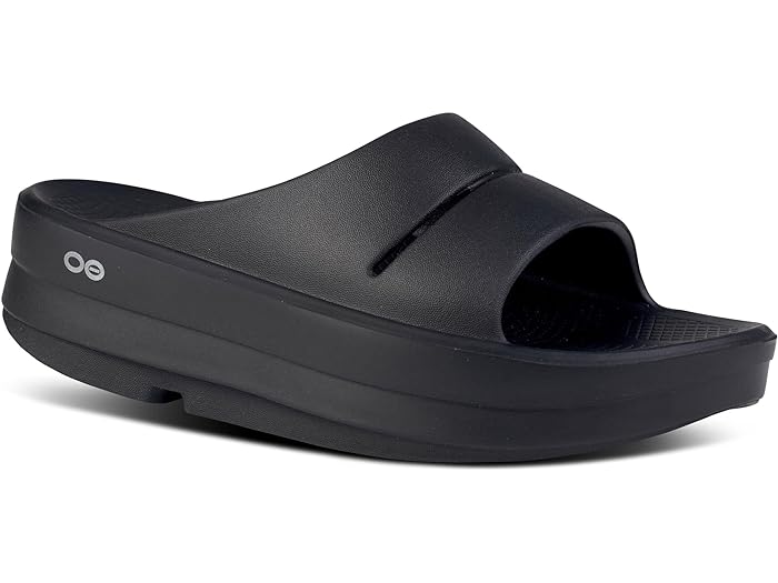 (取寄) ウーフォス レディース ウィメンズ オメガ ウーアー スライド OOFOS women OOFOS Women's OOmega OOahh Slide Blackのサムネイル