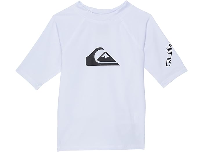 (取寄) クイック シルバー キッズ ボーイズ オール タイム ショート スリーブ (トドラー/リトル キッズ) Quiksilver Kids boys Quiksilver Kids All Time Short Sleeve (Toddler/Little Kids) White