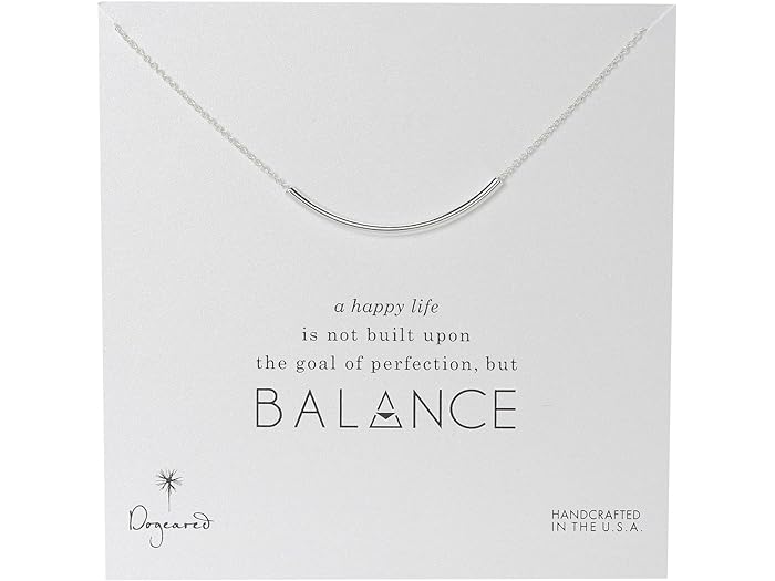 ドギャード (取寄) ドギャード レディース バランス チューブ ネックレス スターリング Dogeared women Dogeared Balance Tube Necklace Sterling Silver