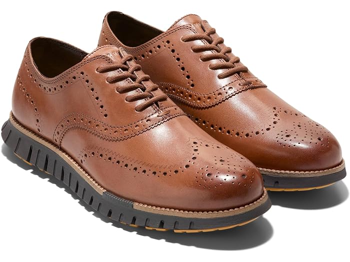 () ϡ   ޥ  ƥå åե 饤 Cole Haan men Zerogrand Remastered Wing Tip Oxford Unlined British Tan/Java