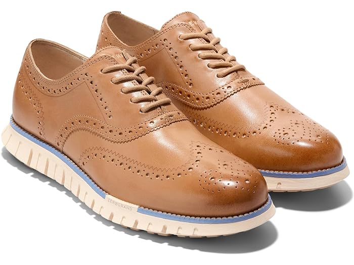 (取寄) コールハーン メンズ ゼログランド リマスタード ウイング ティップ オックスフォード アンライン Cole Haan men Cole Haan Zerogrand Remastered Wing Tip Oxford Unlined Farro/Vanilla