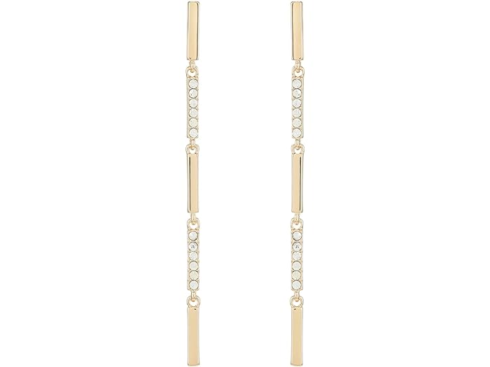 (取寄) ローレン ラルフローレン レディース バー リニア イヤリングス LAUREN Ralph Lauren women LAUREN Ralph Lauren Bar Linear Earrings Gold/Crystal