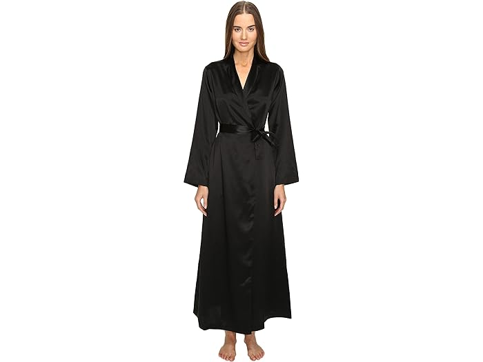 取寄 ラ ペルラ レディース シルク ロング ローブ La Perla women La Perla Silk Long Robe Black