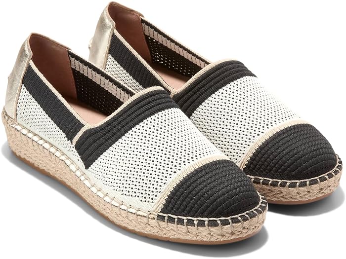 (取寄) コールハーン レディース クラウドフィール エスパドリーユ リ Cole Haan women Cole Haan Cloudfeel Espadrille II Ivory/Black