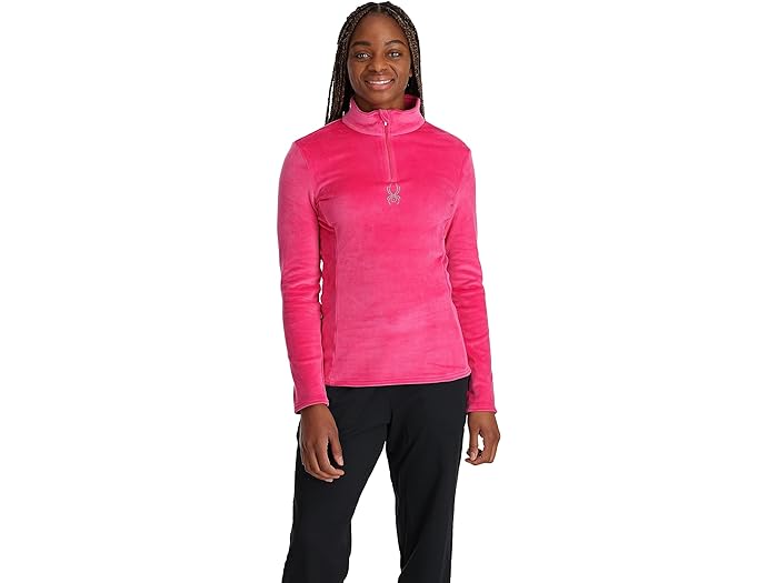 () XpC_[ fB[X V}[ oO 1/2 Wbv Spyder women Spyder Shimmer Bug 1/2 Zip Pink