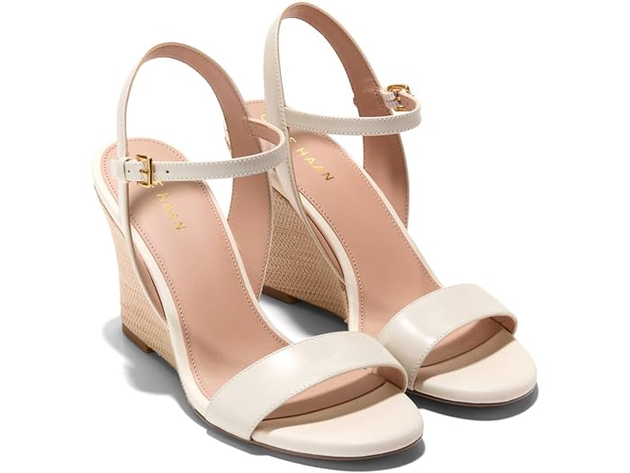 (取寄) コールハーン レディース ジョシー ウェッジ サンダル Cole Haan women Cole Haan Josie Wedge Sandal Ivory Leather/Raffia