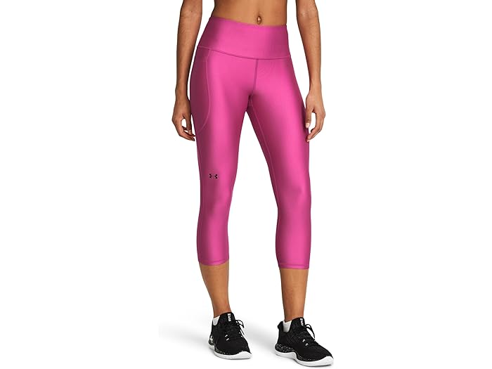 () A_[A[}[ fB[X q[gMA A[}[ nCEGXg |Pbgh Jv Under Armour women Under Armour HeatGear Armour High-Waisted Pocketed Capris Astro Pink/Black