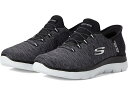 (取寄) スケッチャーズ スニーカー レディース サミッツ - ハンズフリー スリップインズ SKECHERS women Summits - Hands Free Slip-Ins Black/White