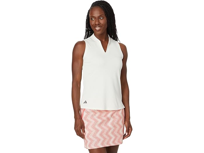 () AfB_X St fB[X AeBbg365 eNX`[ X[uX | adidas Golf women adidas Golf Ultimate365 Textured Sleeveless Polo Ivory