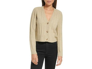 () Х󥯥饤 ǥ å ꡼-ܥ ǥ Calvin Klein women Calvin Klein Crop Three-Button Cardi Chai