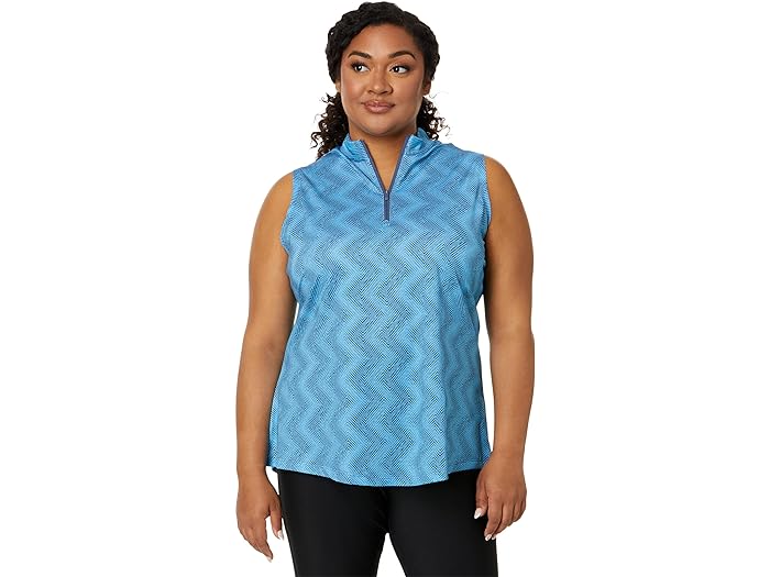 () AfB_X St fB[X AeBbg365 Ibg} X[uX | adidas Golf women adidas Golf Ultimate365 Ottoman Sleeveless Polo Semi Blast Blue