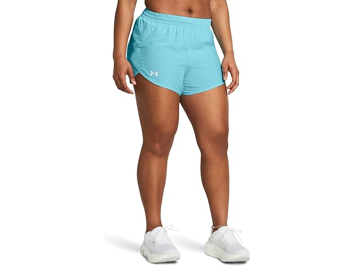 (取寄) アンダーアーマー レディース フライ バイ ショーツ Under Armour women Under Armour Fly By Shorts Sky Blue/Sky Blue/Reflective 1